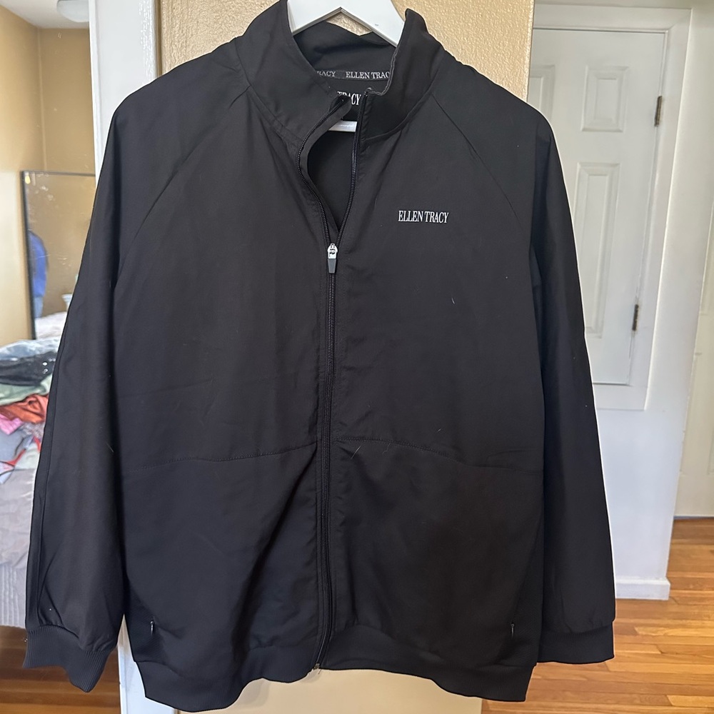 Ellen Tracy Black Scrub Jacket